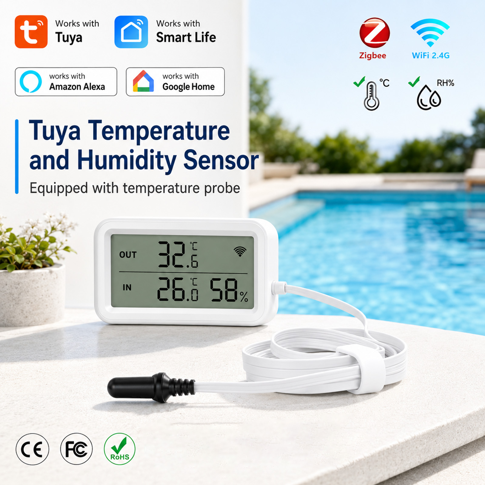 Temperature Humidity Sensor - Sonde externe étanche de température et