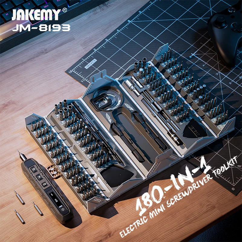 Home Automation System Diy - JAKEMY JM-8193 180-en-1 Mini tournevis électrique